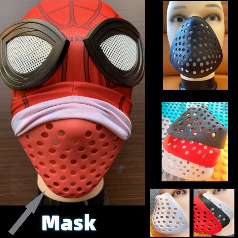 Silicone Mask Bracket - Cadılar Bayramı Yarım Yüz Kabuğu Burun