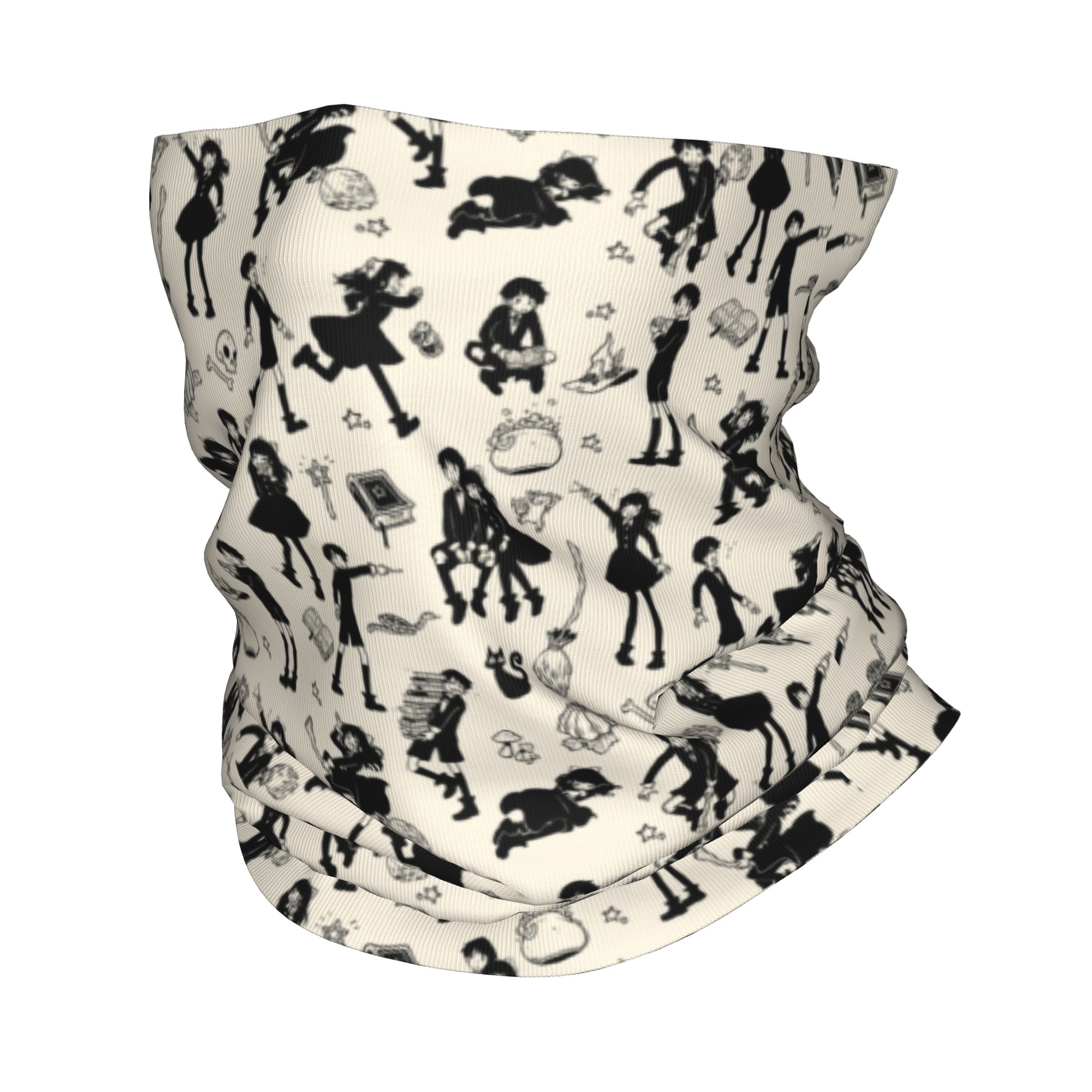Neck Gaiter Face Cover - Özel Cadılar Bayramı Sihirli Kız Ve