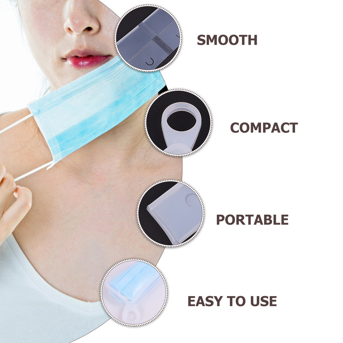 2 Adet Düz Silikon Maske Sakla - Face Mask Storage Box incelemesi ve fiyatı
