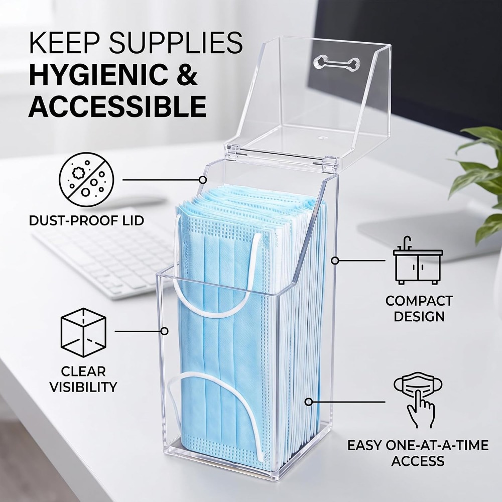 Kapaklı Yüz Maskesi Dağıtıcısı - Face Mask Storage Box incelemesi ve fiyatı
